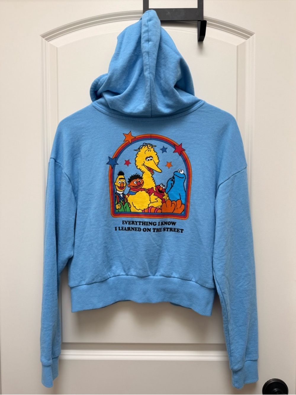 Sesame Street Cropped Hoodie Size M